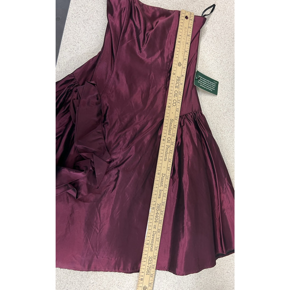 Y2K Jessica McClintock Womens 4 Purple Strapless Above Knee Party Homecoming - Picture 8 of 11